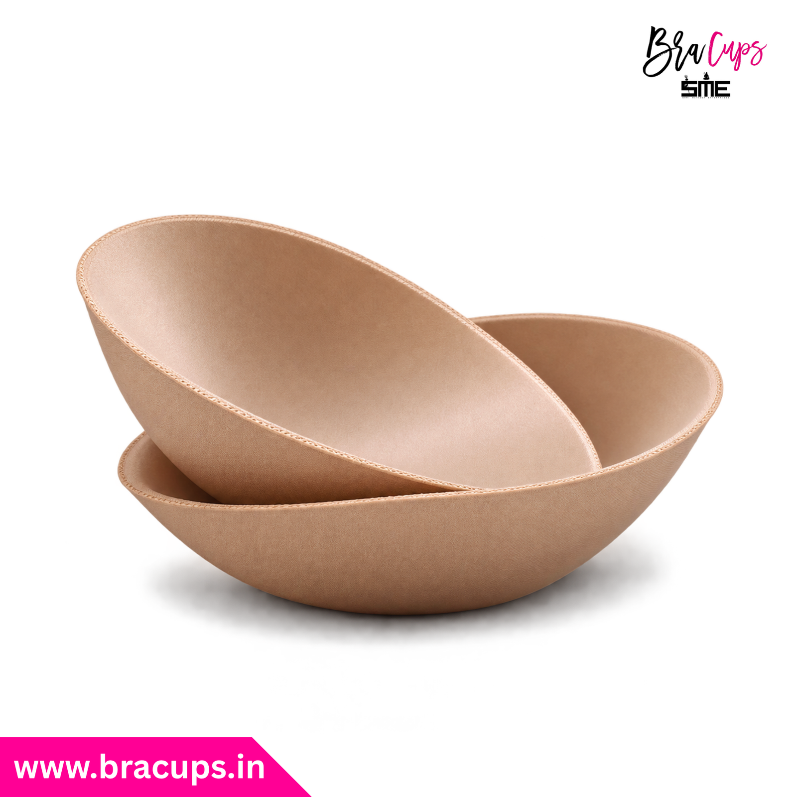 Round Shape Beige Skin Color Bra Cup Manufacturer in India