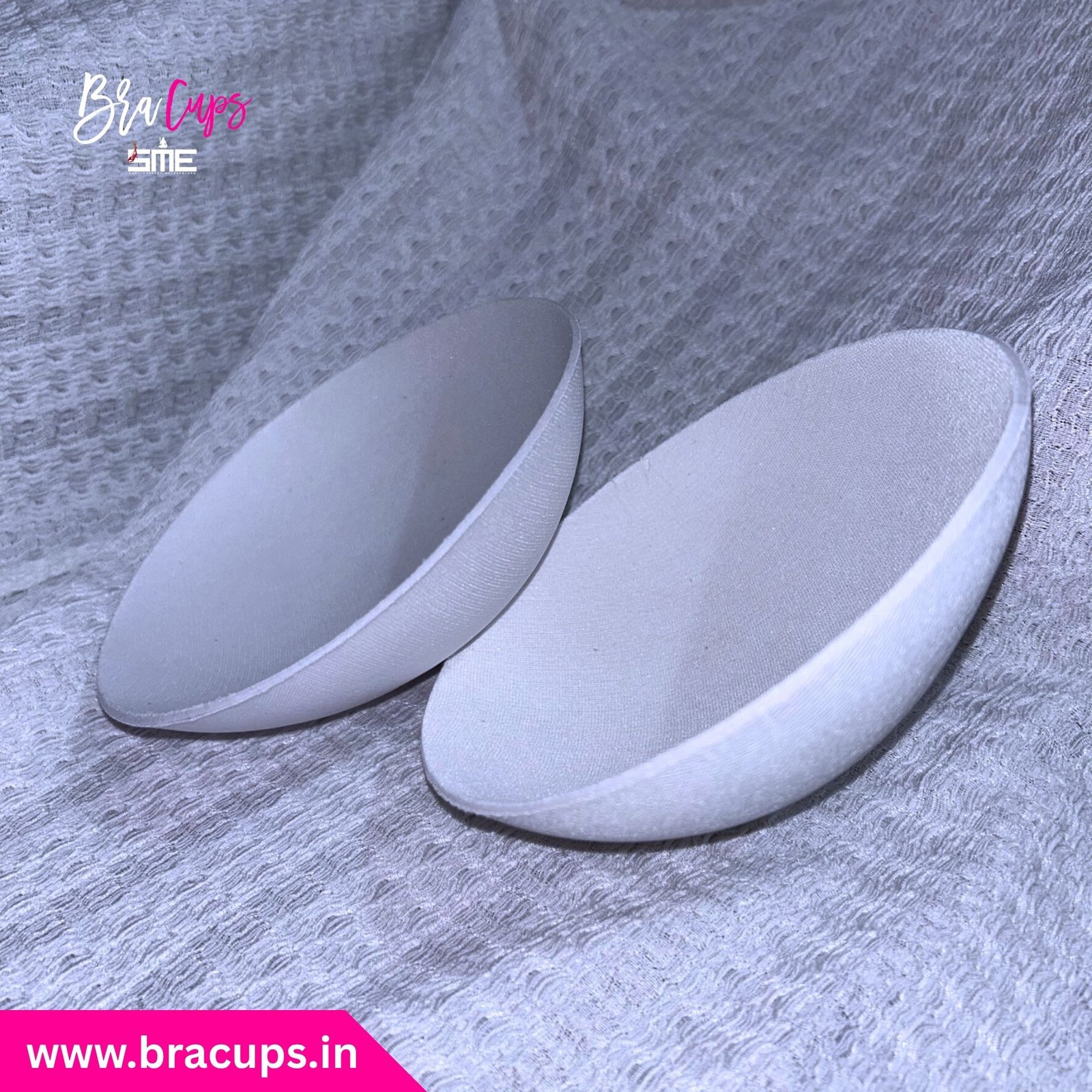 Plain White Round Shape Bra Cup Manufacturer and Supplier in India