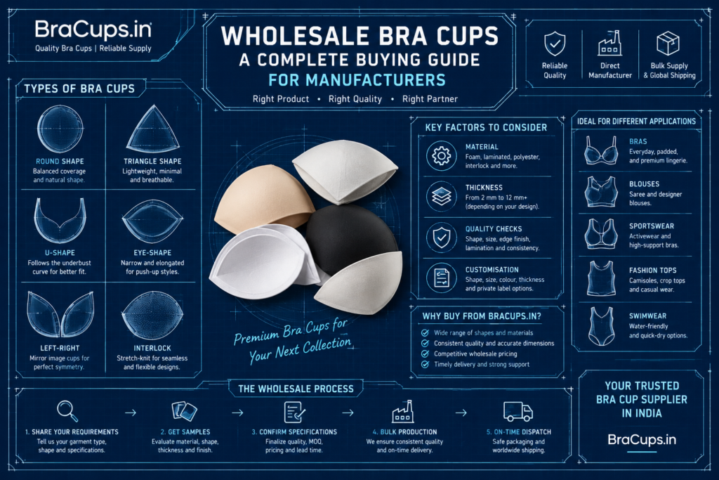 Comparison of foam bra cups and fabric bra cups for lingerie, blouses, sportswear and camisolesComparison of foam bra cups and fabric bra cups for lingerie, blouses, sportswear and camisoles